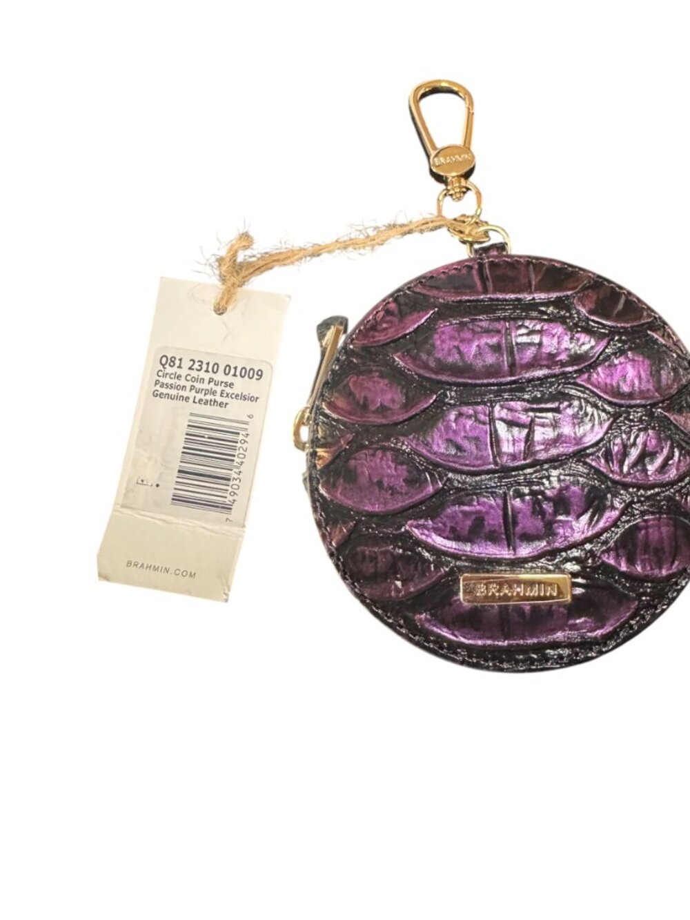 Brahmin Circle Coin Purse | NWT | Passion Purple - Picture 2 of 10